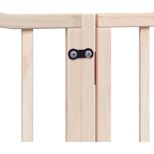  Vrata za pse s vrata&amp;scaron;cima 12 panela sklopiva 960 cm drvo topole Smeđa 80 x 60 x 2 cm Slike