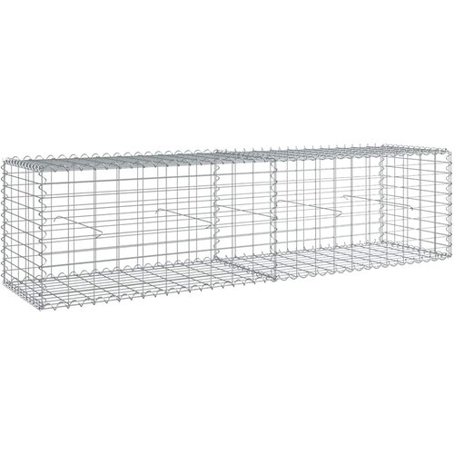  Gabionska ko&amp;scaron;ara s poklopcem 200x50x50 cm od pocinčanog željeza Slike