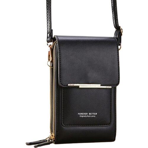 INF prikupna torbica z zaslonom na dotik - majhna torbica z naramnico za mobilni telefon black, (21625851) Cene