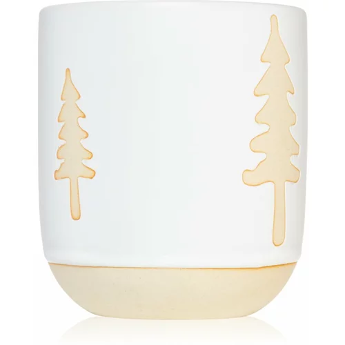 Paddywax Cypress & Fir White Glazed Raw Ceramic dišeča sveča 240 g