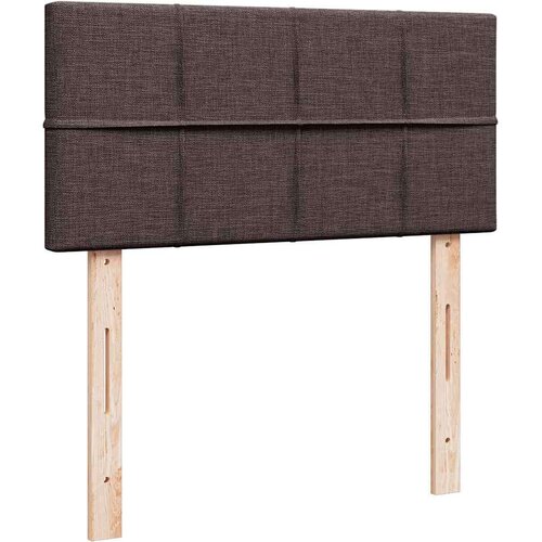 VidaXL otomanski krevet s madracem tamnosmeđi 90x200 cm tkanine Slike
