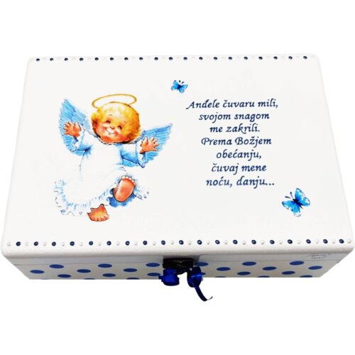 Angel varuh na &scaron;katlici spominov za dečke kot darilo za krst ali rojstni dan - 1. 154108 Cene