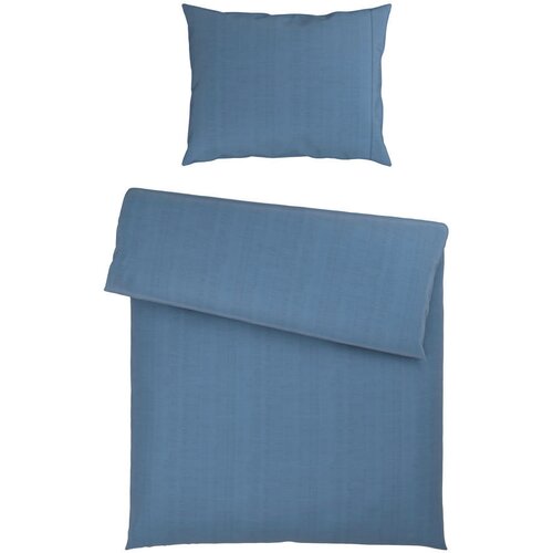 Esposa POSTELJNINA Mavie 140/200 cm saten modra Slike