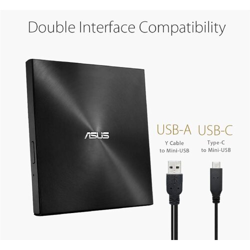 Asus ODD DVD&plusmn;RW AS SDRW-08U9M-U ZenDrive External, Crni Cijene