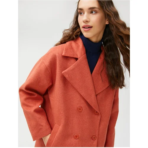 Koton Coat - Orange - Double-breasted