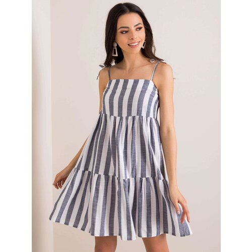 LAKERTA Dress-LK-SK-507684.14-white-navy blue Slike