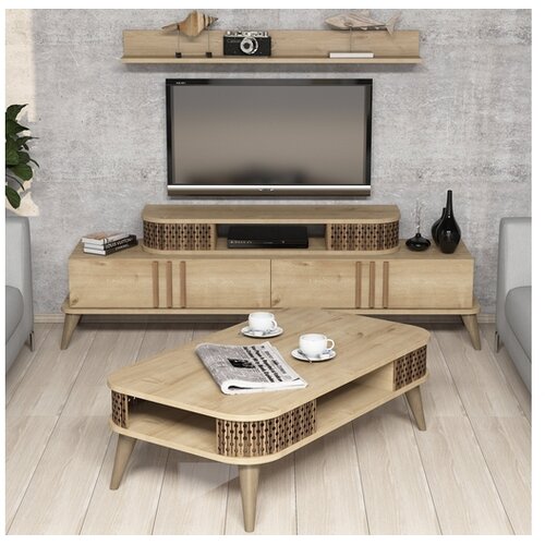Hanah home Set TV Komoda i klub sto Hrast Cijene