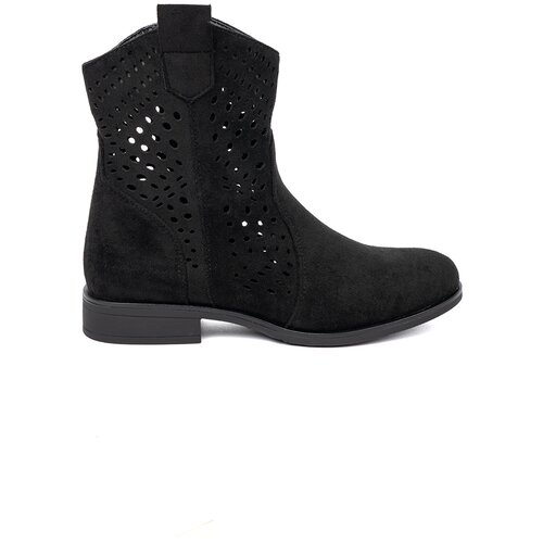 SEASTAR Black openwork boots in cowboy style Slike