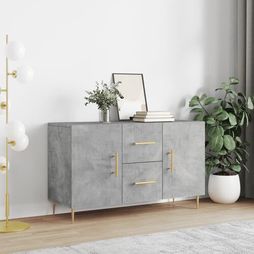 vidaXL Komoda betonsko siva 100x36x60 cm inženirski les Cene