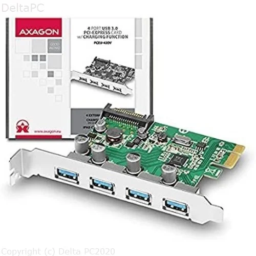 CON PCIe -> USB 3.1Gen1 AF x4 + LP, PCEU-43V, AXA