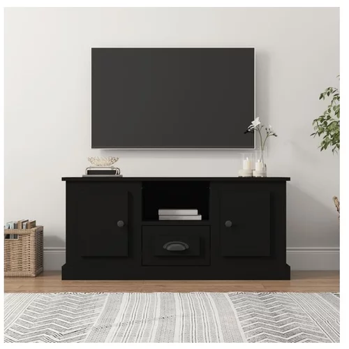 TV omarica črna 100x35,5x45 cm inženirski les