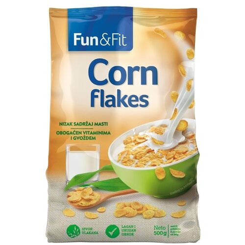 FUN&FIT FUN & FIT Corn flakes 500g Cene