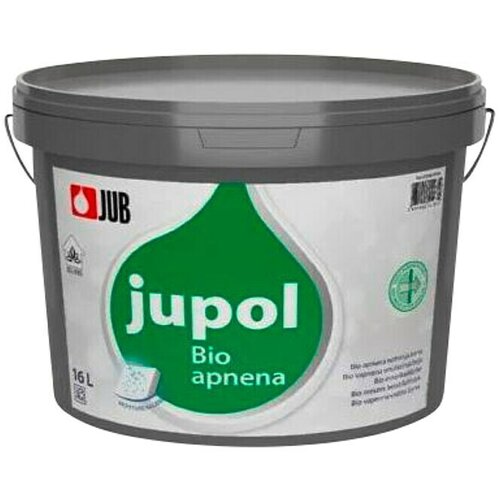 Jub Unutarnja disperzijska boja Bio vapnena (Bijele boje, 16 l) Slike