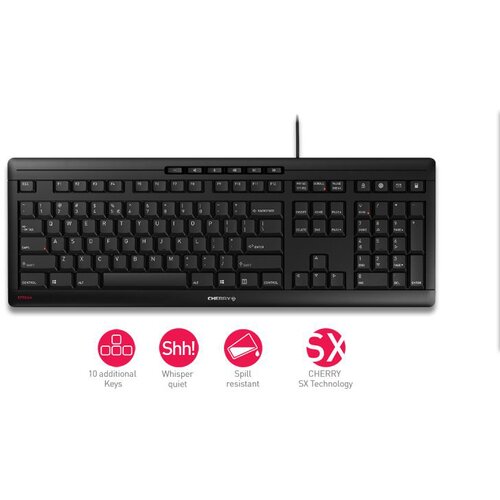 Cherry Tipkovnica STREAM, črna, USB, SLO JK-8500SL-2 Cene