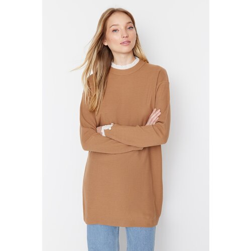 Trendyol Sweater - Brown - Regular fit Slike