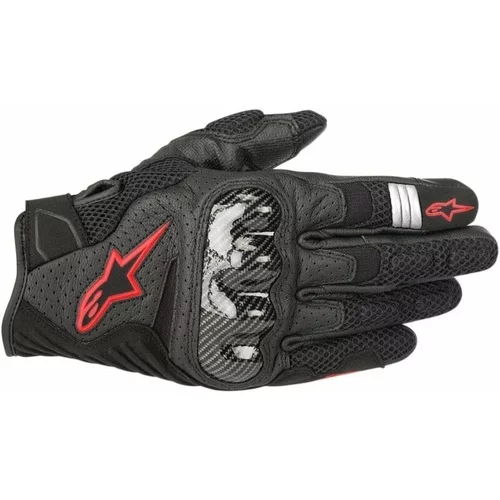 Alpinestars 3570518SMX-1 Air V2 Gloves Black/Red Fluo 3XL Motoristične rokavice
