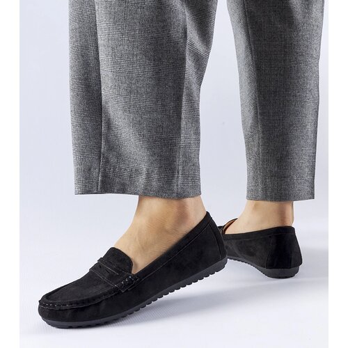 Gemre Black eco-suede moccasins Cellarengo Slike