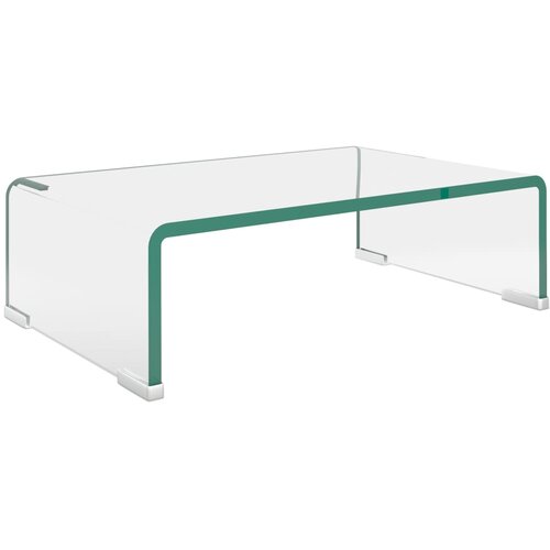 Maison Chic Stojalo za TV / ekran - TV stojalo - Stojalo za ekran stekleno prozorno 40x25x11 cm, (21698742) Slike