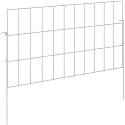 vidaXL Ograja za vrt z žeblji 24 pcs 55 x 30 cm Mesh Pocinkano jeklo, (5000301309) Cene