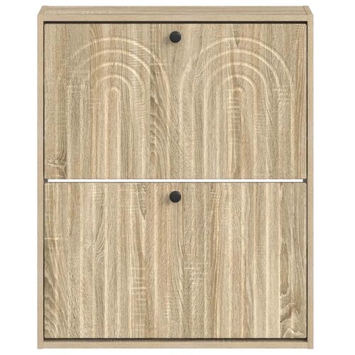  Ormar za cipele na zidu ALKMAAR 71 x 17 x 86 cm Hrast sonoma - Hrast sonoma Slike