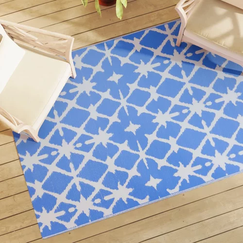 Vanjski tepih plavo-bijeli 140x200 cm PP