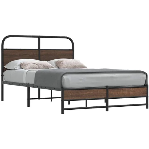 Furnova Posteljni okvir brez vzmetnice 135x190 cm rjav hrast inž. les, (21936606) Furnova Posteljni okvir brez vzmetnice 135x190 cm rjav hrast inž. les, (21936606)