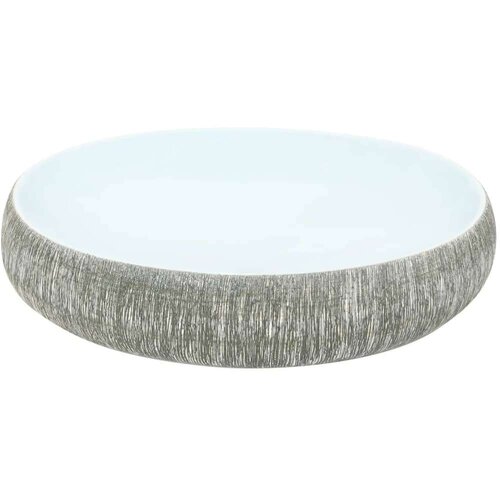  Nadpultni umivalnik siv in moder ovalen 59x40x15 cm k Slike