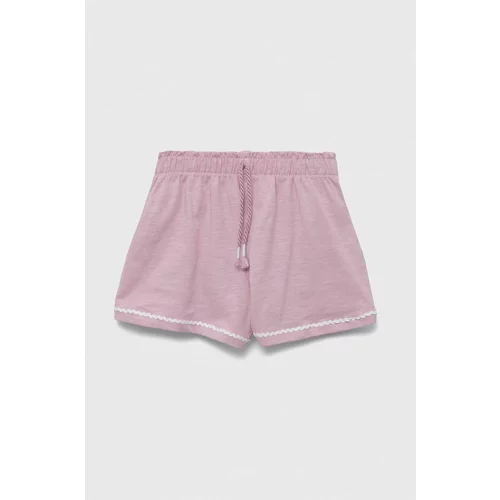 United Colors Of Benetton Kratke hlače za dojenčka roza barva