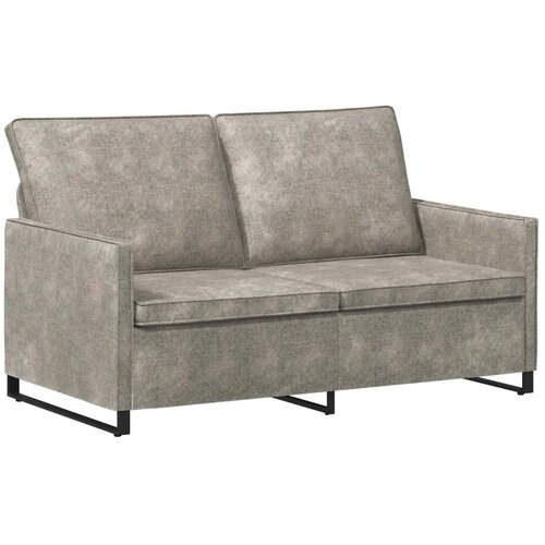  Set sofe 2 pcs Svjetlosiva Umjetni sued - Svjetlosiva Jednostruka + Dvostruka (140 cm) Slike