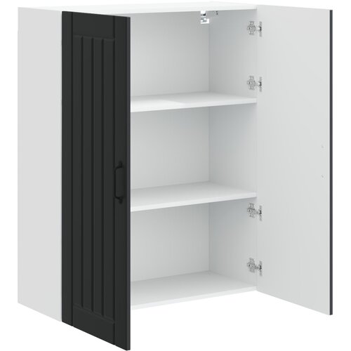  Ormar za Zid Lucca Crna 80 x 31 x 100 cm Konstruirano drvo Slike
