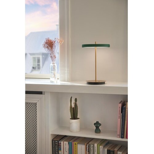 UMAGE zelena led stolna lampa s mogućnosti zatamnjivanja s metalnim sjenilom (visina 31 cm) asteria move &amp;ndash; Slike