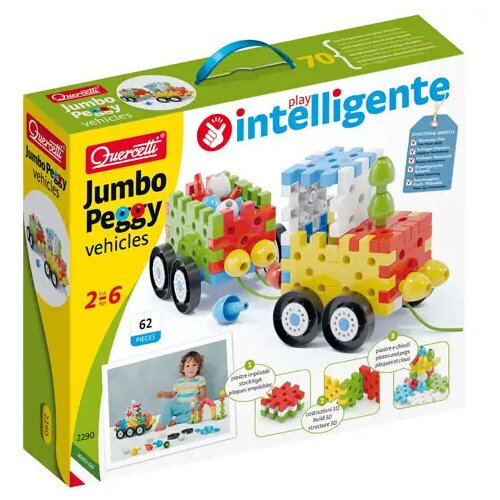 Quercetti 62-delni komplet Jumbo bucik Vozila Cene