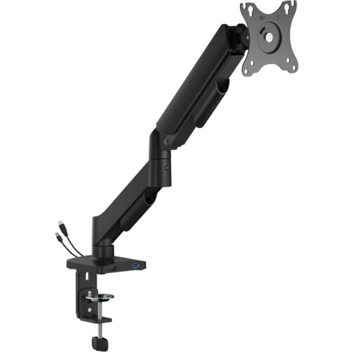 Gembird MA-DA1U-01 podesivi stoni držač za monitor sa usb portom, tilt 17-32 max.9kg Slike