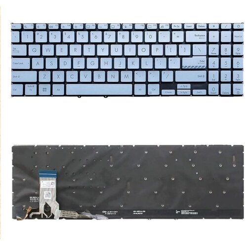  Tastatura za laptop Asus Vivobook Go 15 OLED E1504FA E1504GA backlight silver Slike