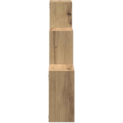  Kockaste zidne police boja hrasta 68x15x68 cm konstruirano drvo Slike