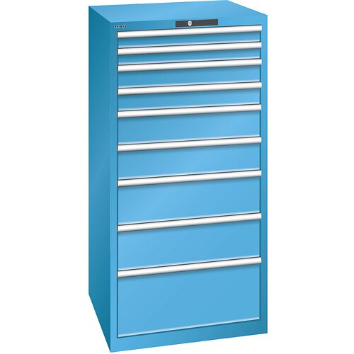 LISTA Predalnik z 9 predali, ŠxGxV 717 x 725 x 1450 mm, svetlo moder Cene