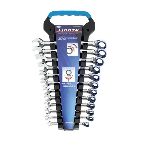 Boni-shop 12-delni set ključev z ragljo, 8-19 mm, za natančno industrijsko uporabo, (5000222359) Cene