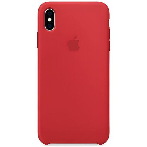 Apple Silikonsko ohi&amp;scaron;je za iPhone XS Max - Rdeča Slike