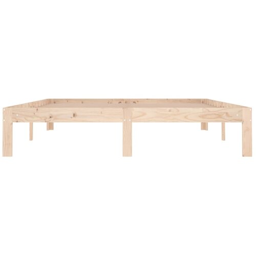  Okvir za krevet od masivnog drva 150 x 200 cm veliki bračni Slike