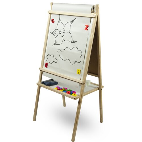  Magnetna ploča za crtanje sa stojalom Inlea4Fun TEDDY MOP - Natural Slike