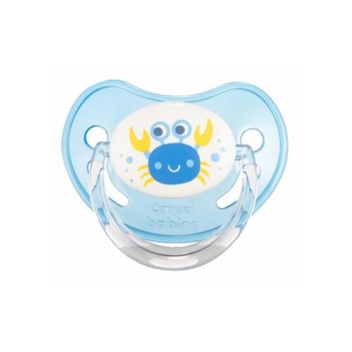 Canpol BABIES VARALICA ORTHODONTIC SILICONE 0-6M (1 pc) 22506 LOVE &amp;amp; SEA - BLUE (22506_blu) Slike