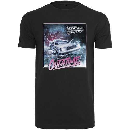 Merchcode Majica &amp;#039;Back To The Future Outatime&amp;#039; svetlo modra / svetlo roza / črna / bela Slike