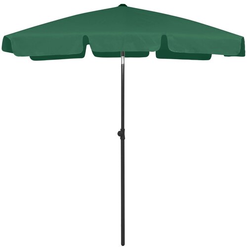 VidaXL Suncobran za plažu zeleni 180 x 120 cm Slike