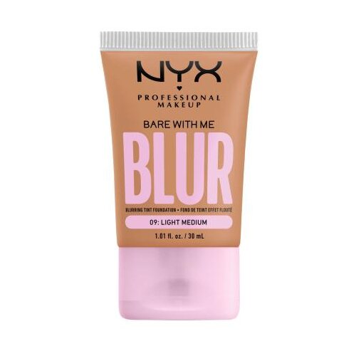 NYX Professional Makeup Bare With Me Blur Tint Foundation mat puder s srednjo prekrivnostjo 30 ml Odtenek 09 light medium Cene