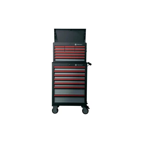 Toolcraft kolica za radionicu 307 + Kofer za alat 309 mjere:(D x V x &amp;Scaron;) 681 x 1434 x 459 mm: 5 razina Slike