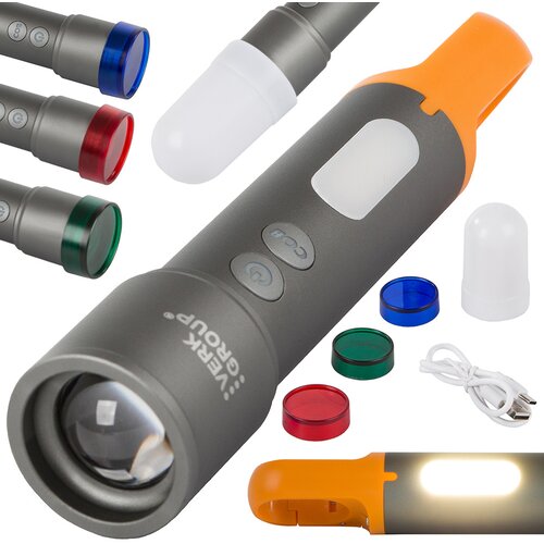  Vojno-taktička baterija. LED COB PM10-TG ručna lampa zoom Cijene