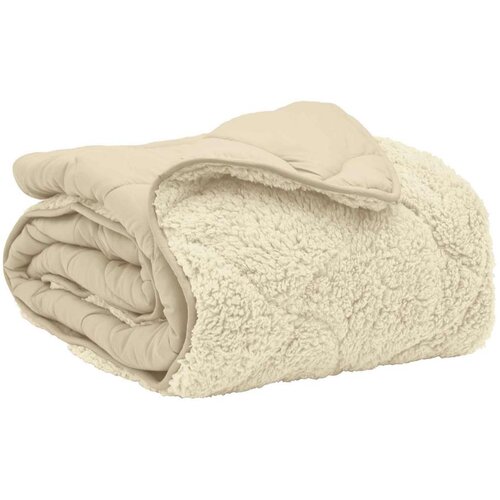  Zimska pokrivača Krema 135 x 220 cm Mikrofibra i teddy flis - Krema 135 x 220 cm Slike