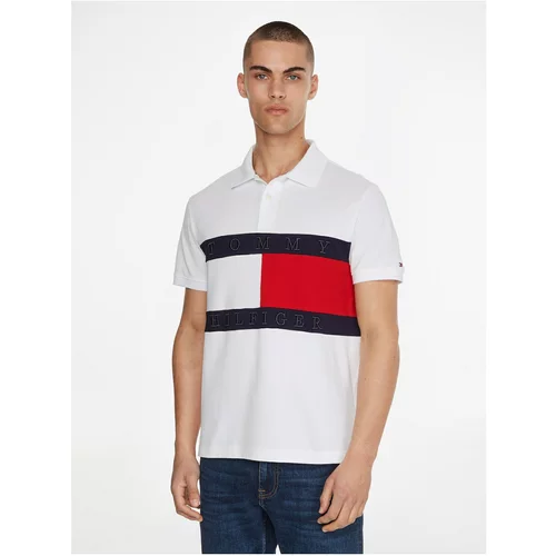 Tommy Hilfiger Red-white Men's Polo T-Shirt - Men