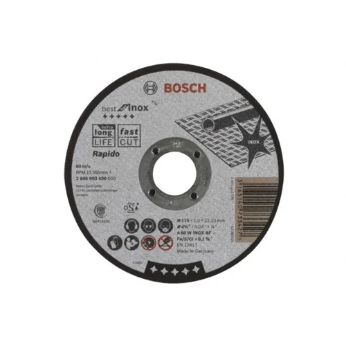 Bosch rezna ploča 115x1,0MM za INOX