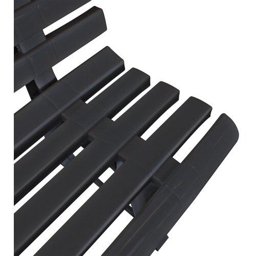 VidaXL Vrtna klupa 145,5 cm plastična antracit Slike